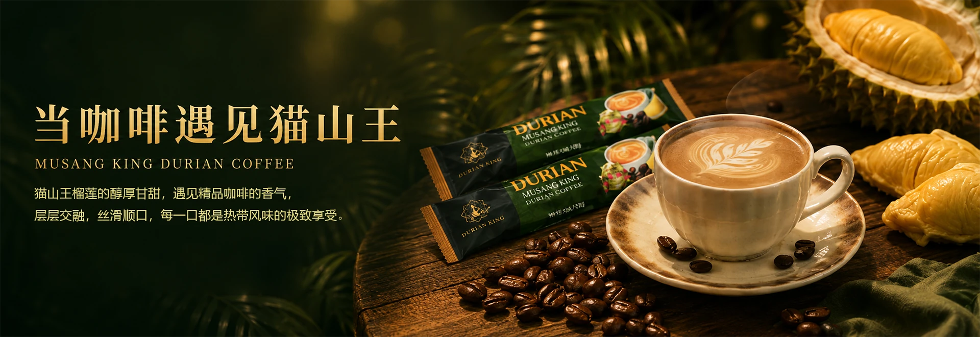 当咖啡遇见猫山王 MUSANG KING DURIAN COFFEE